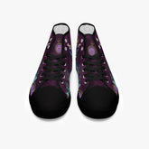 Alice in Wonderland Gothic high top womens sneakers  - The White Rabbit and Alice Pastel Goth sneakers (JPREG52)